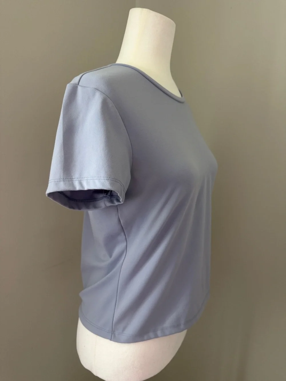 SPLASH Light Blue Baby Tee Crop Short Sleeve T-shirt Women’s Size Medium